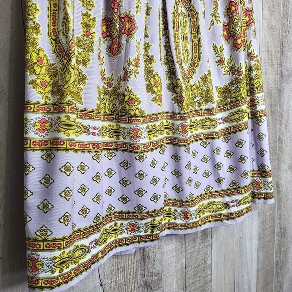 Anthropologie Echarp Skirt. Size 2. Light Purple, Pink, White & Yellow. - Picture 8 of 12
